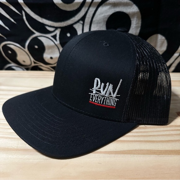 Run Everything Flag Nor Fail Limited Black Baseball Style Snap Back Hat - Picture 2 of 3